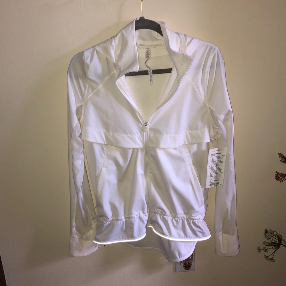 Lululemon white zip up jacket